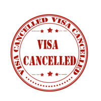 Visa cancelled badge